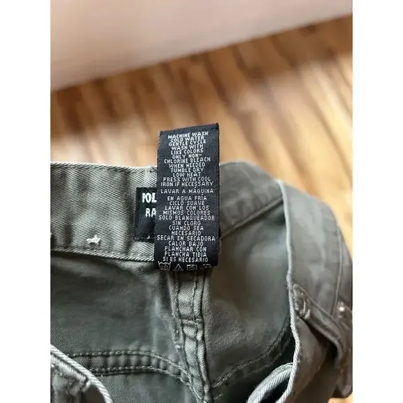 Ralph Lauren Polo Jeans Company Women's Size 12 Jeans Olive Green - Picture 5 of 11